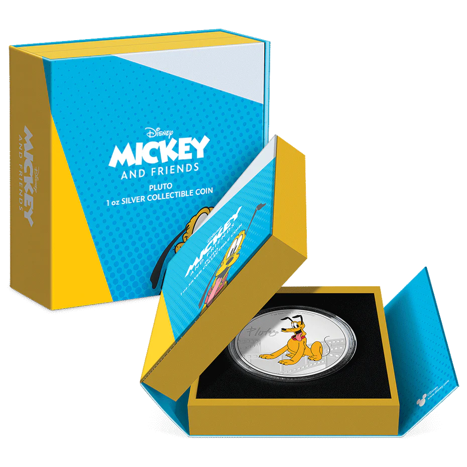 Disney Mickey & Friends – Pluto 1oz Silver Coin