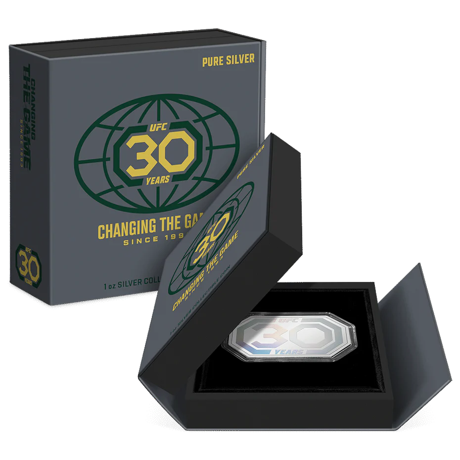 UFC 30th Anniversary 1oz Silver Coin