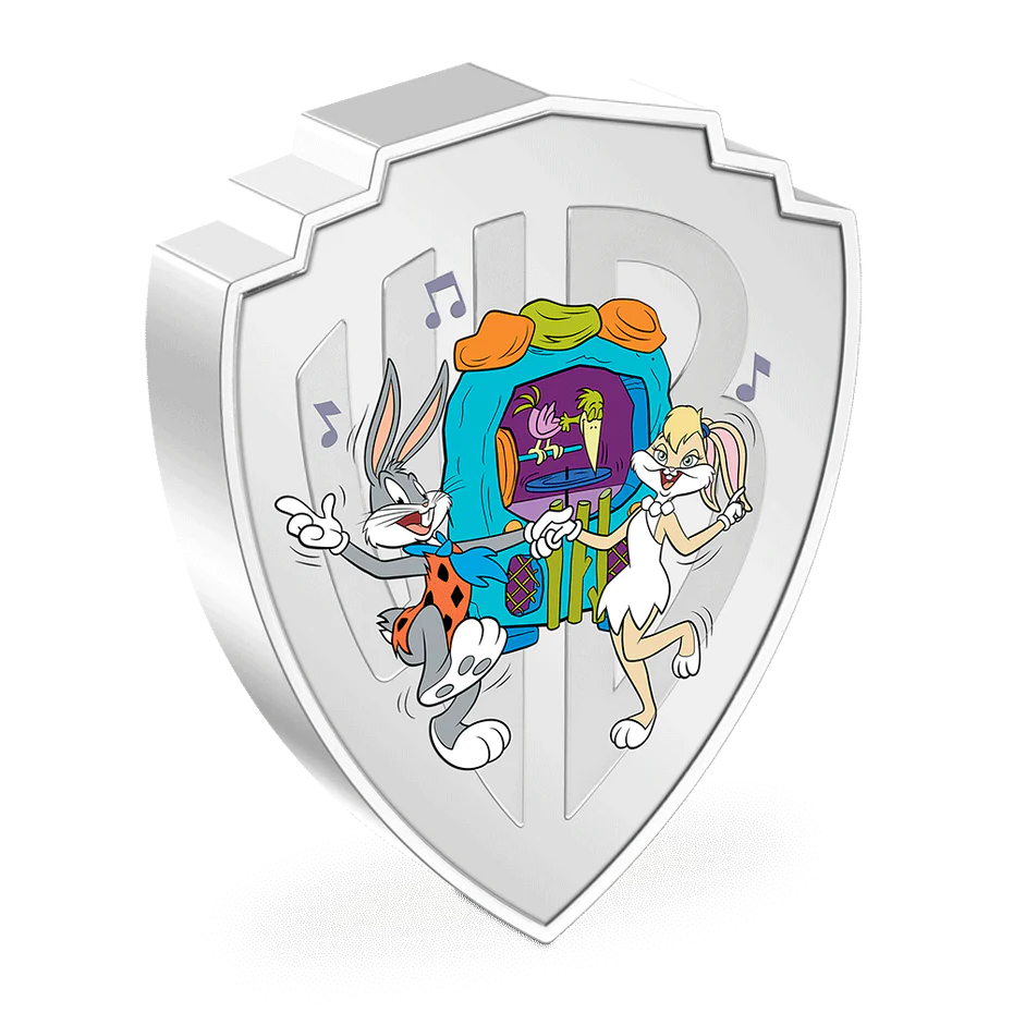 WB100 Looney Tunes Mashups – Flintstones 2oz Silver Coin