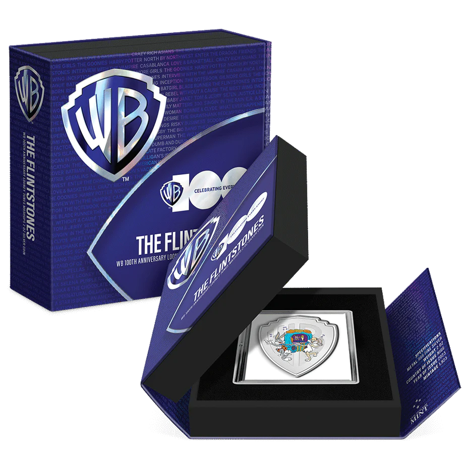 WB100 Looney Tunes Mashups – Flintstones 2oz Silver Coin