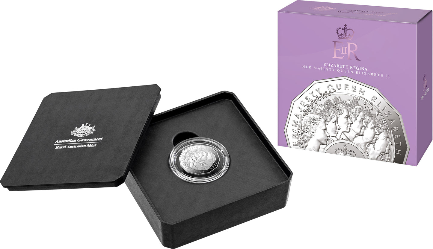Elizabeth Regina HM Queen Elizabeth II Commemoration - 2023 50c Fine Silver Proof Coin