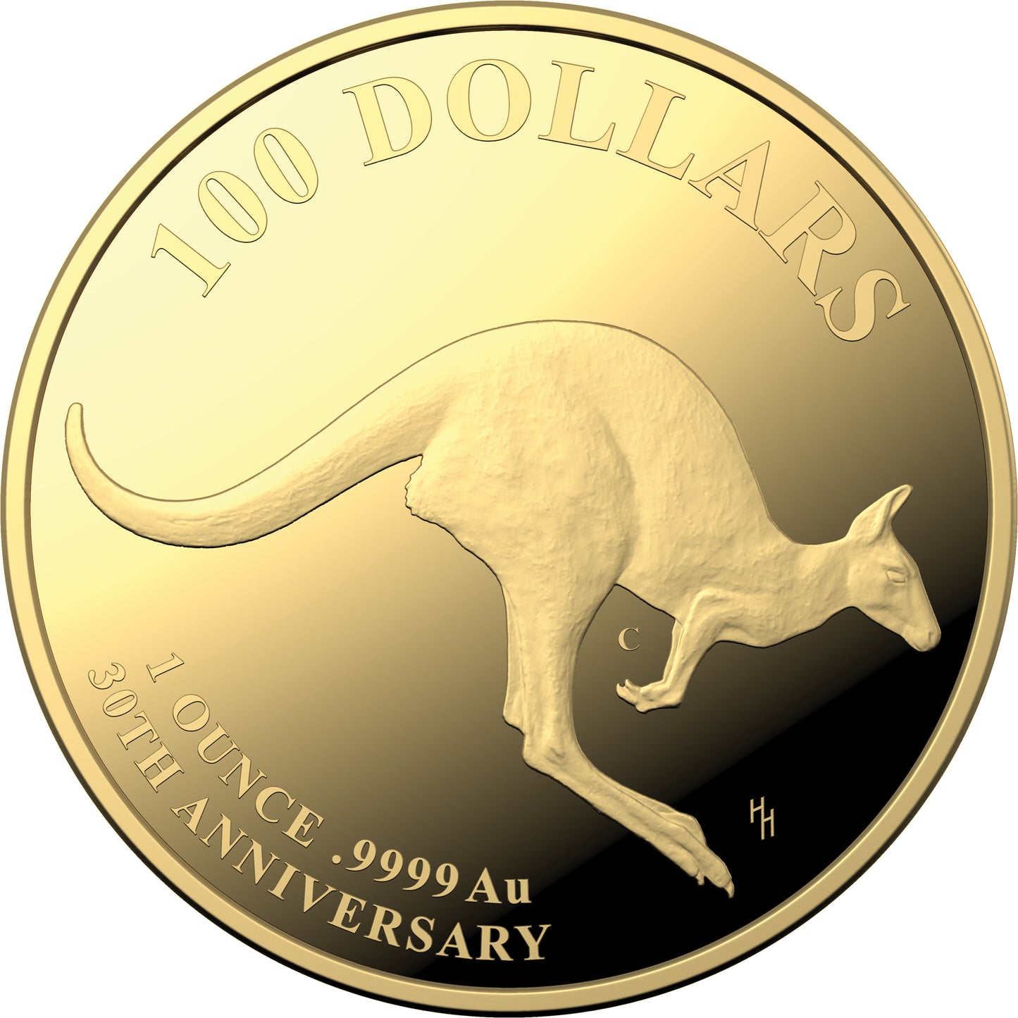 Kangaroo Series 30th Anniversary - 2023 $100 1oz Gold ‘C’ Mintmark Proof Coin