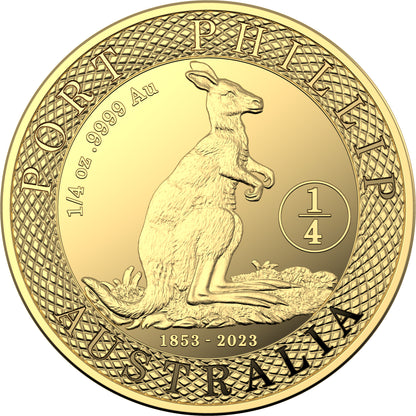 170th anniversary of the Port Phillip Gold Pattern - 2023 $25 1/4oz Four-Coin Gold Proof Set