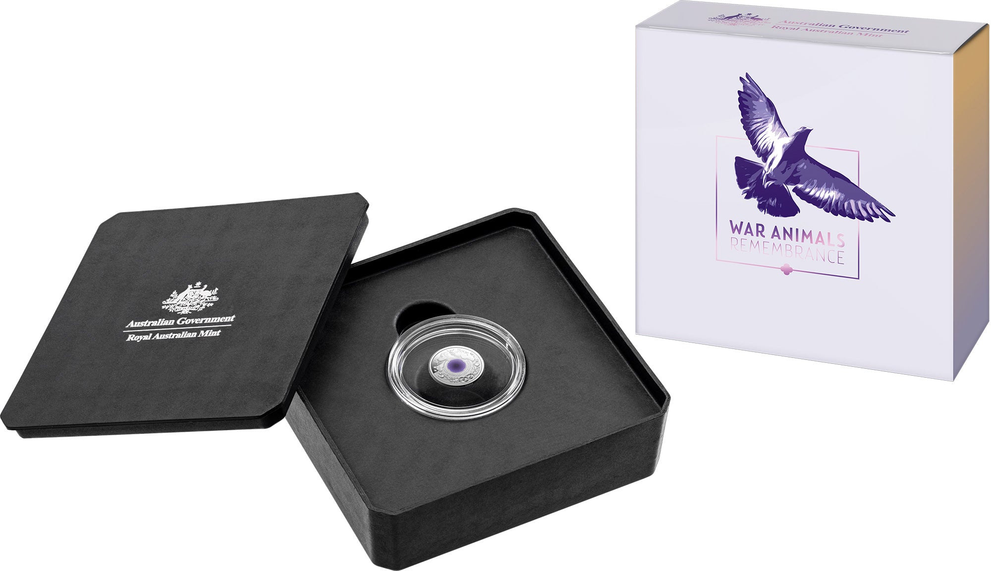 War Animals Remembrance 2024 $2 C Mintmark Coloured Fine Silver Proof Coin