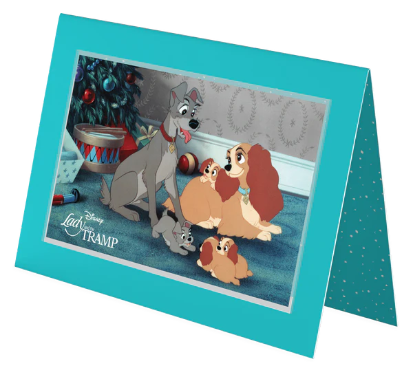 Disney Season's Greetings 2024 Lady and the Tramp Note 5g Silver Coin Note