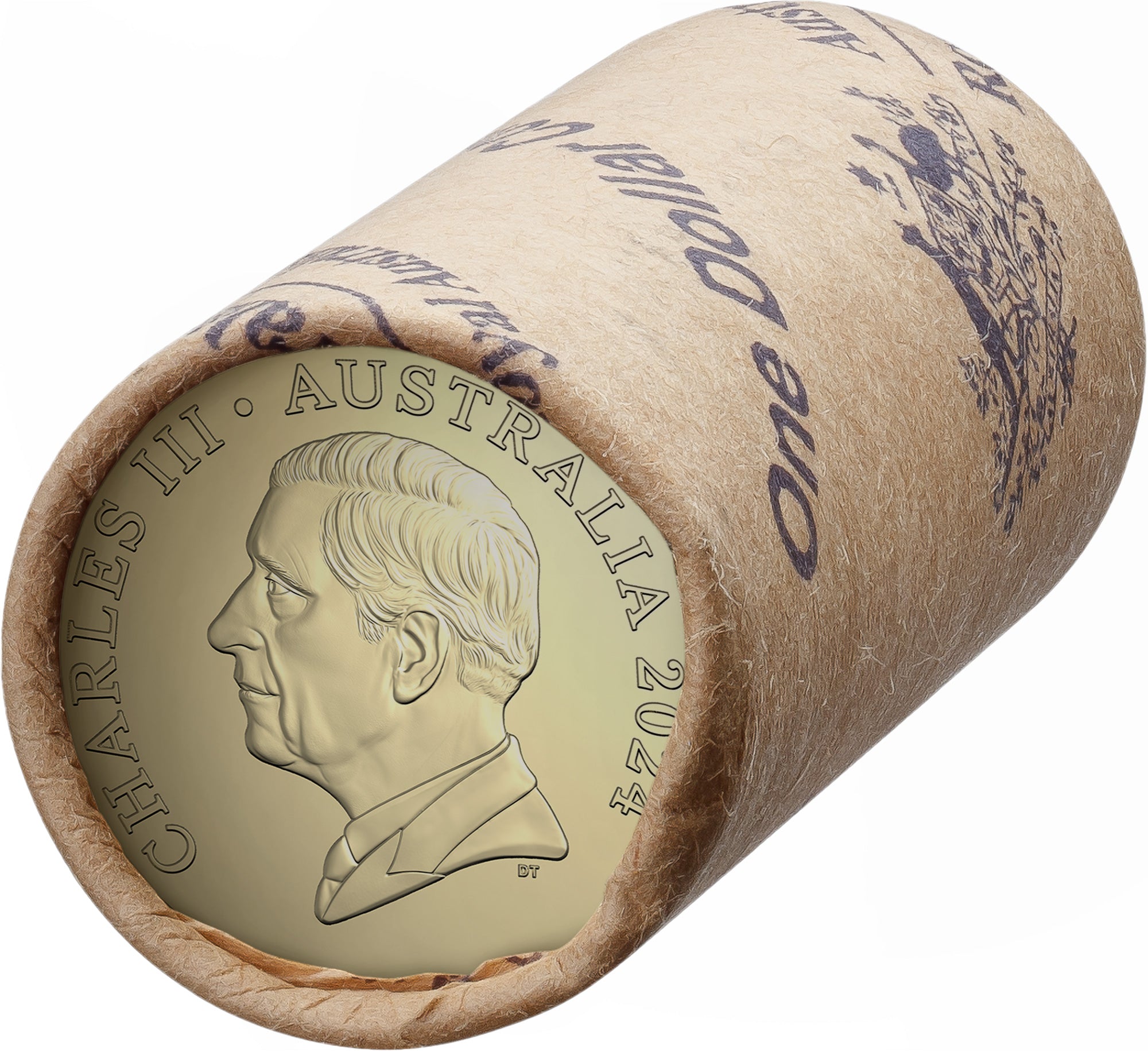 2024 $1 Circulating Coin Roll Non-Premium (H/H or T/T) King Charles III