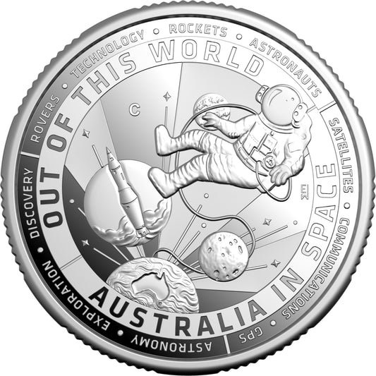 Out of this World Australia in Space 2024 $1 C Mintmark Proof Coin