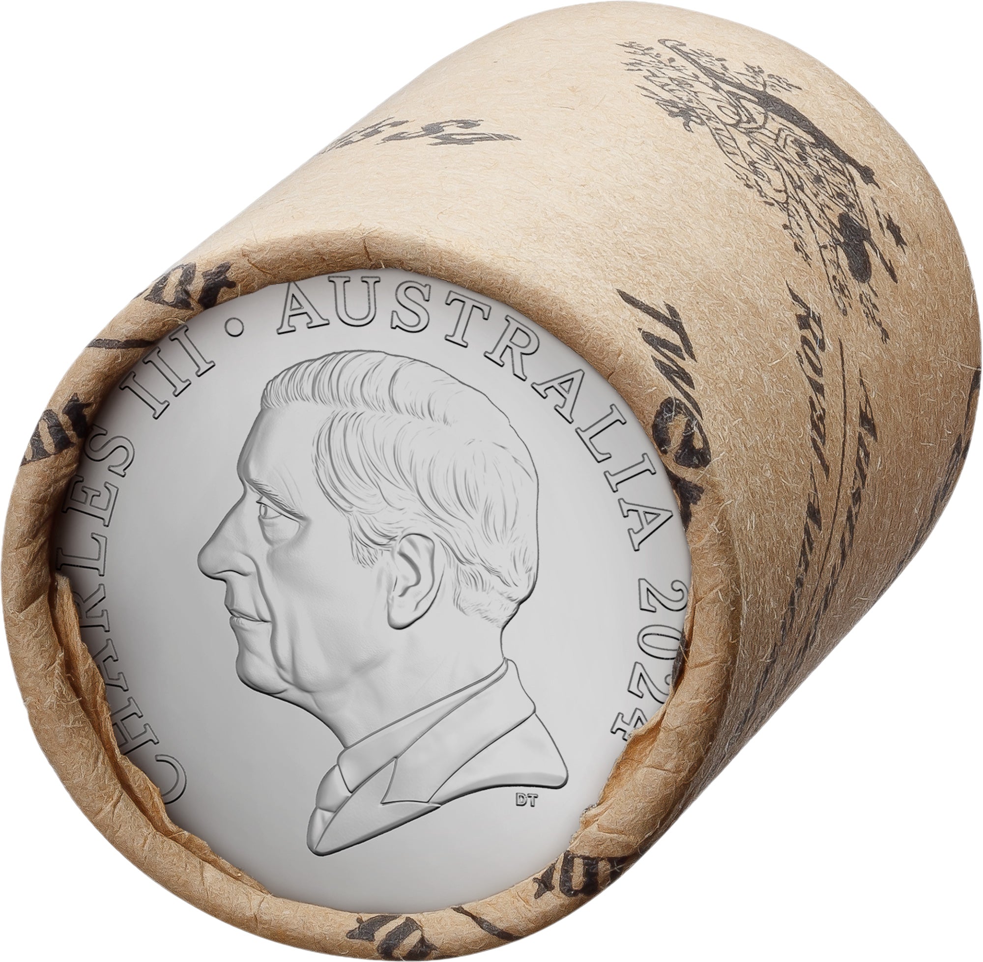 2024 20c Circulating Coin Roll Non-Premium (H/H or T/T) King Charles III