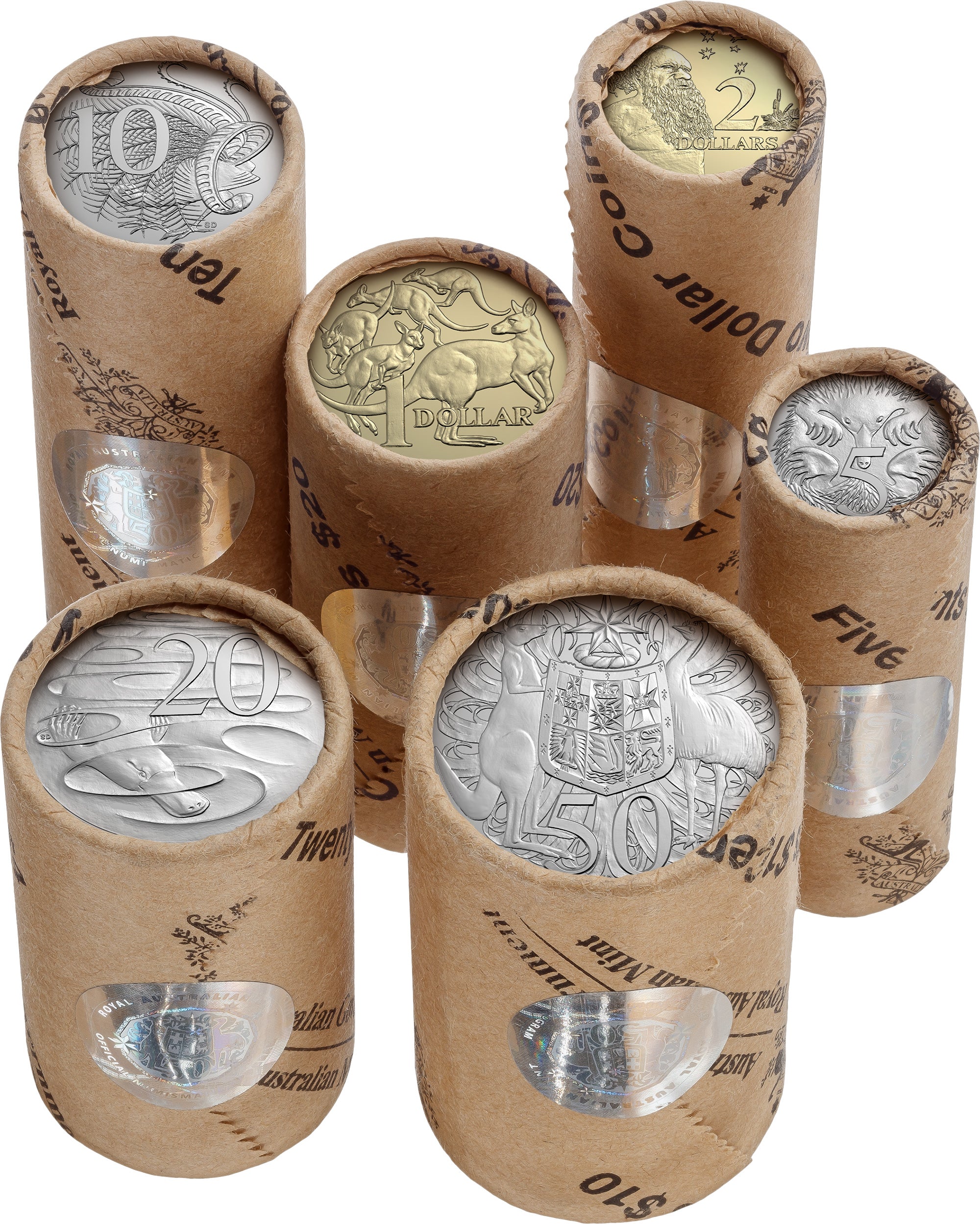 King Charles III Effigy 2024 Premium 6 Rolled Coin Set