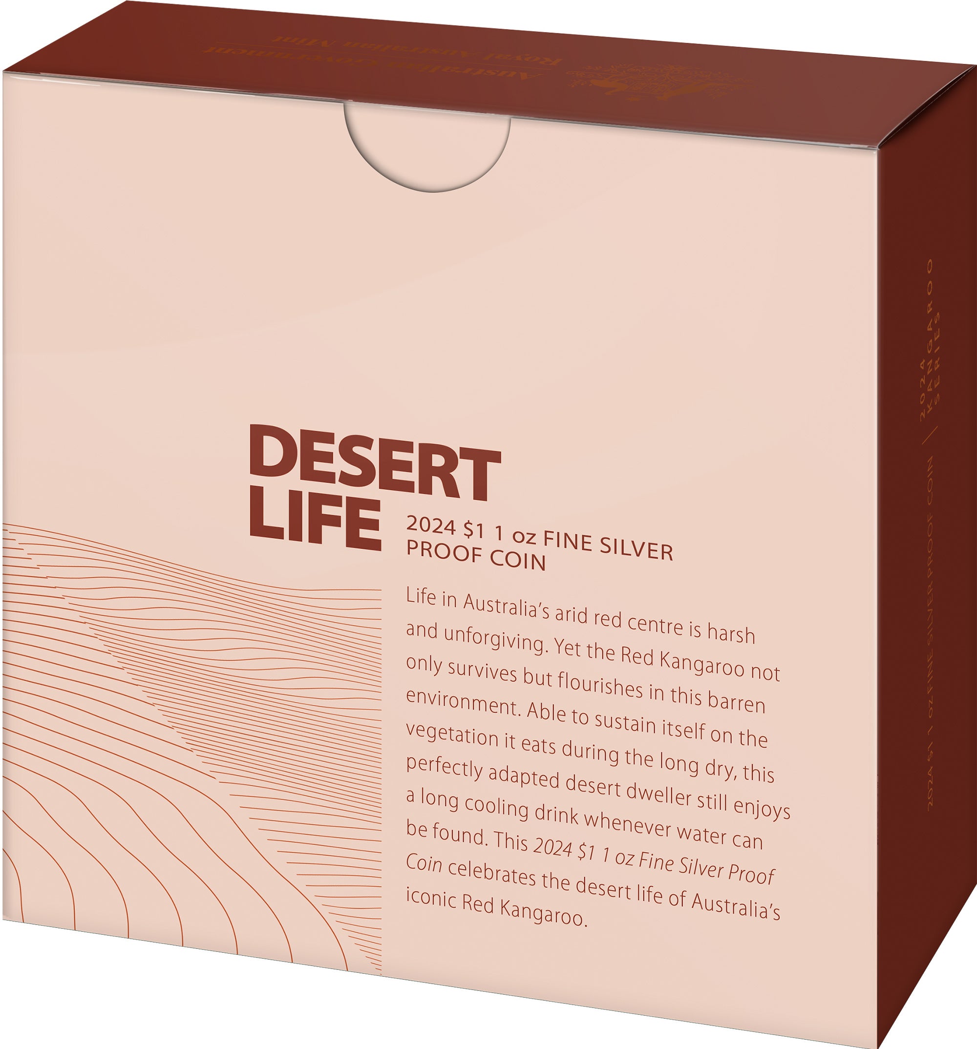 Kangaroo Series 2024 $1 1oz Fine Silver Proof Coin