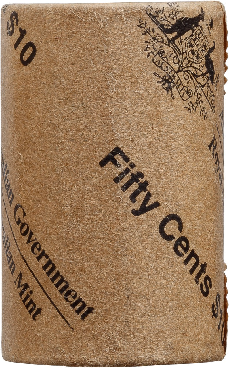 2025 50c Circulating Coin Roll Non-Premium (H/H or T/T)