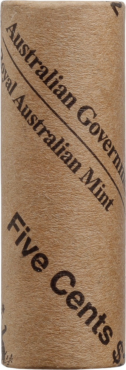 2025 5c Circulating Coin Roll Non-Premium (H/H or T/T)
