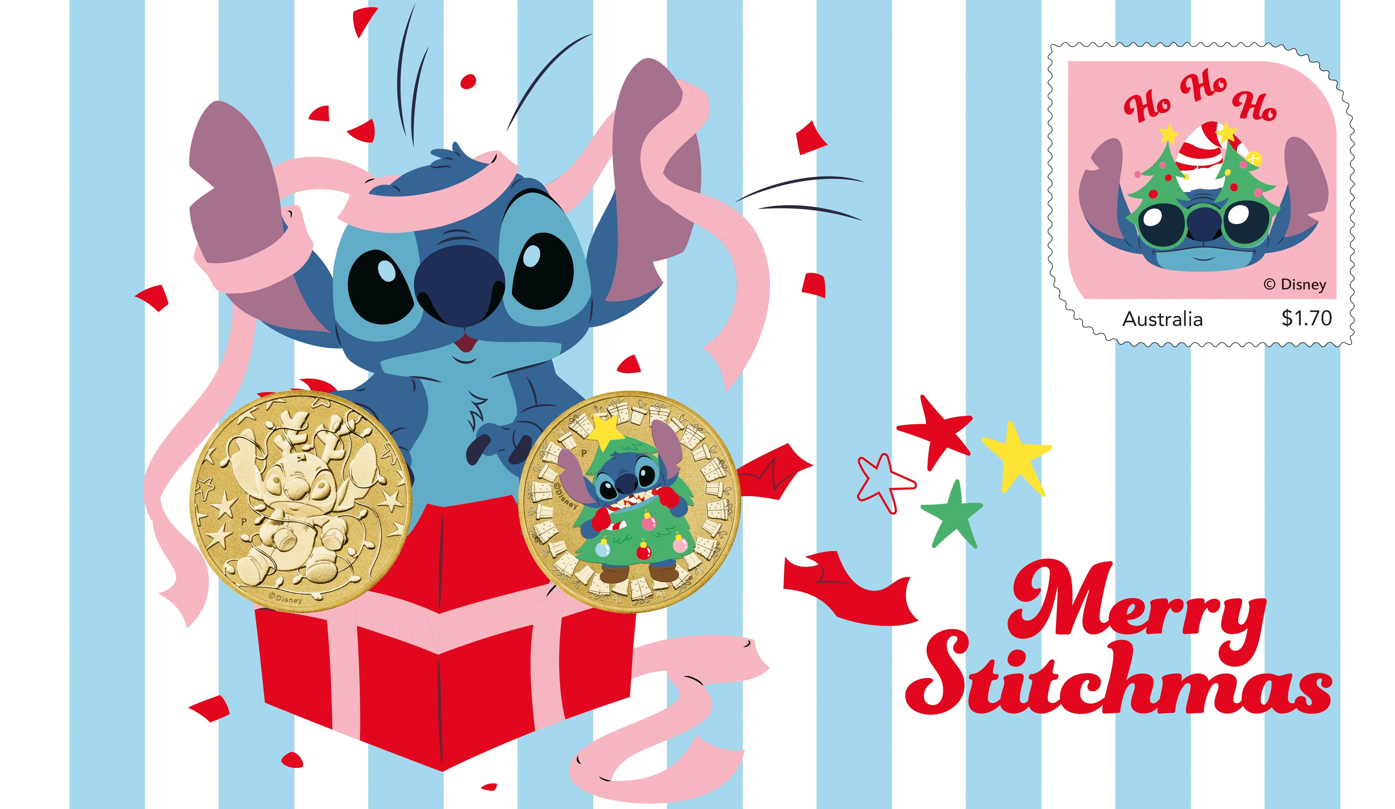 Merry Stitchmas 2025 Stitch Stamp and Coin Cover