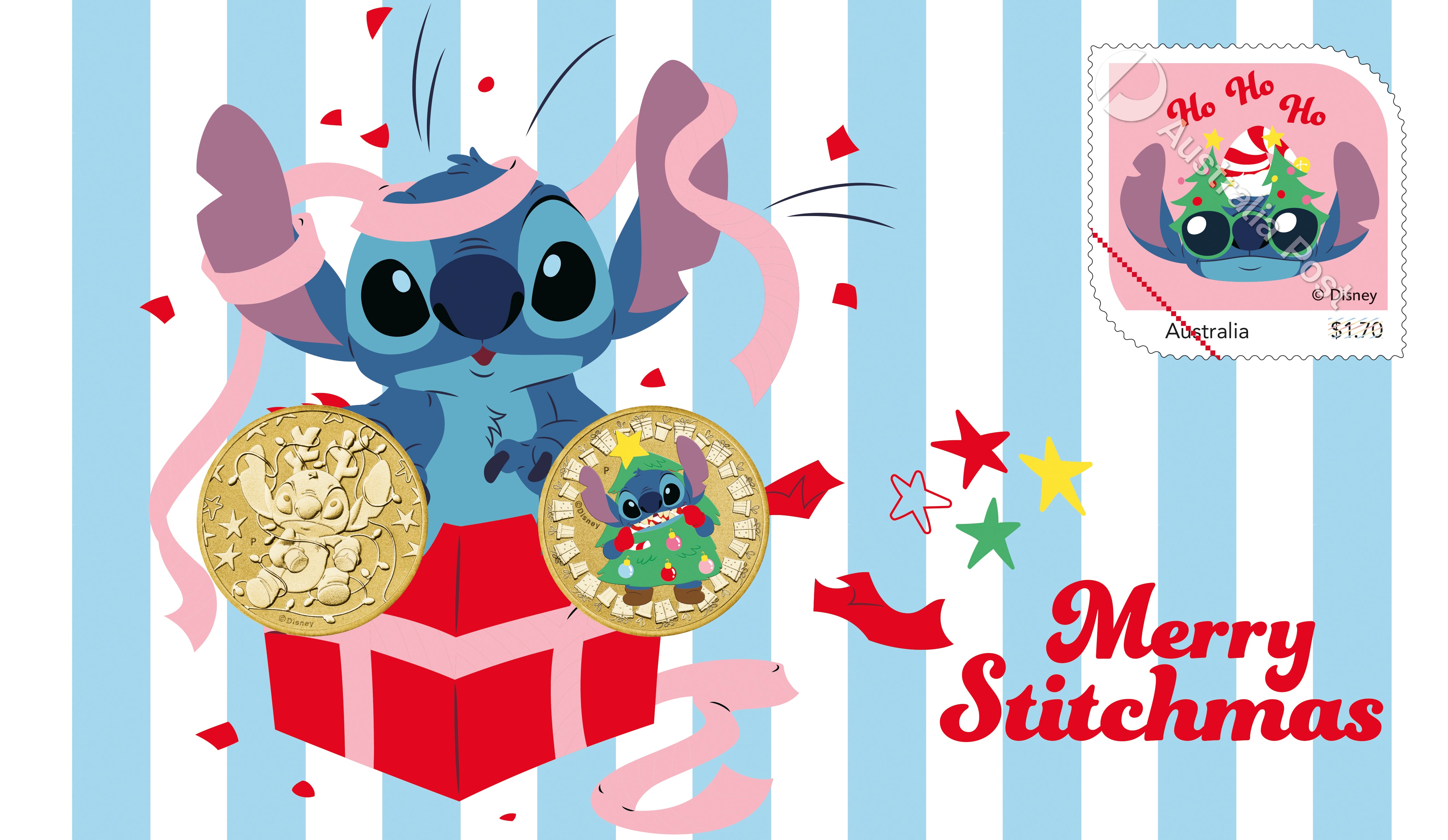 Merry Stitchmas 2025 Stitch Stamp and Coin Cover