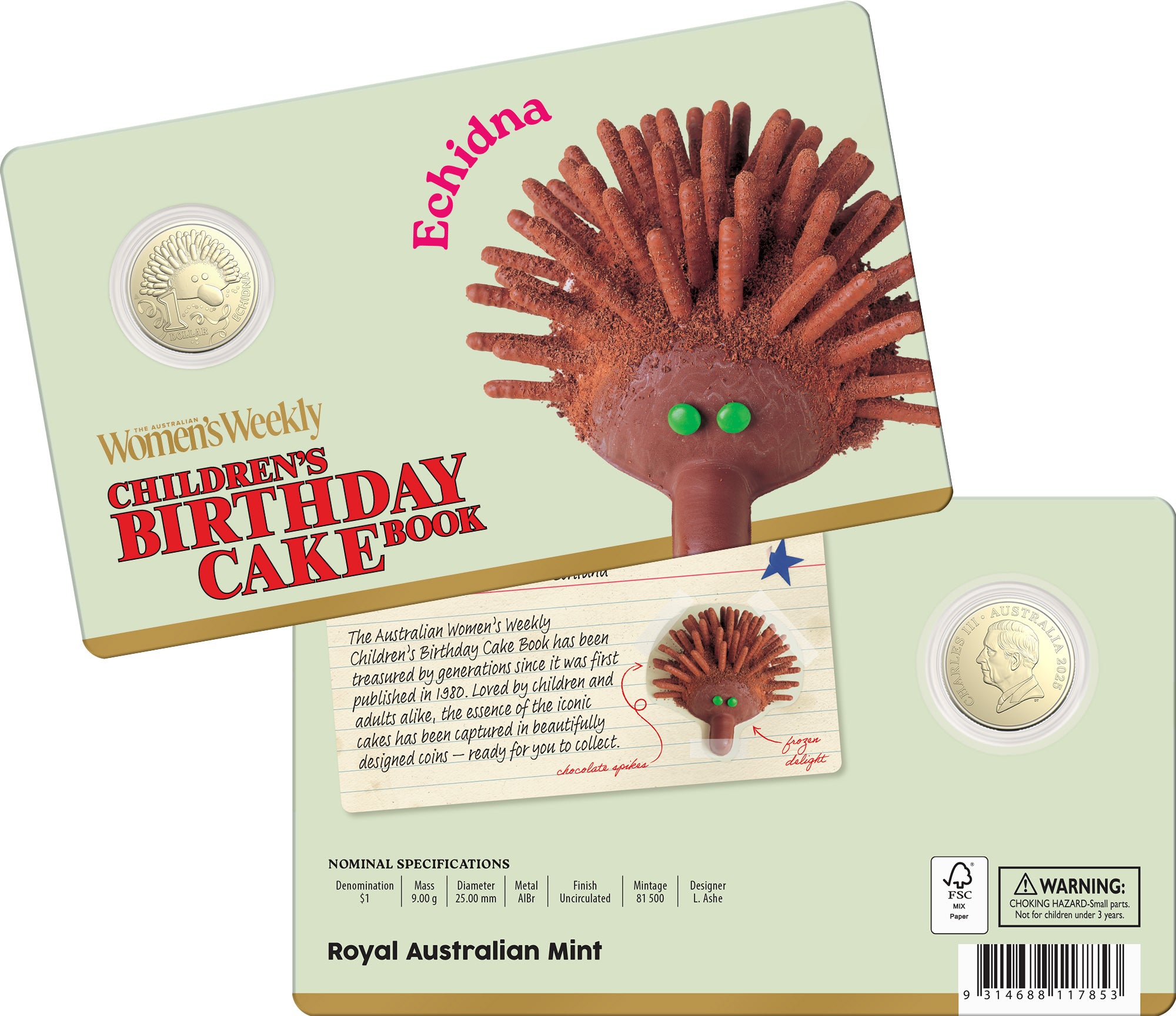 AWW Birthday Cake 2025 Twelve-Coin Premium Recipe Box Collection