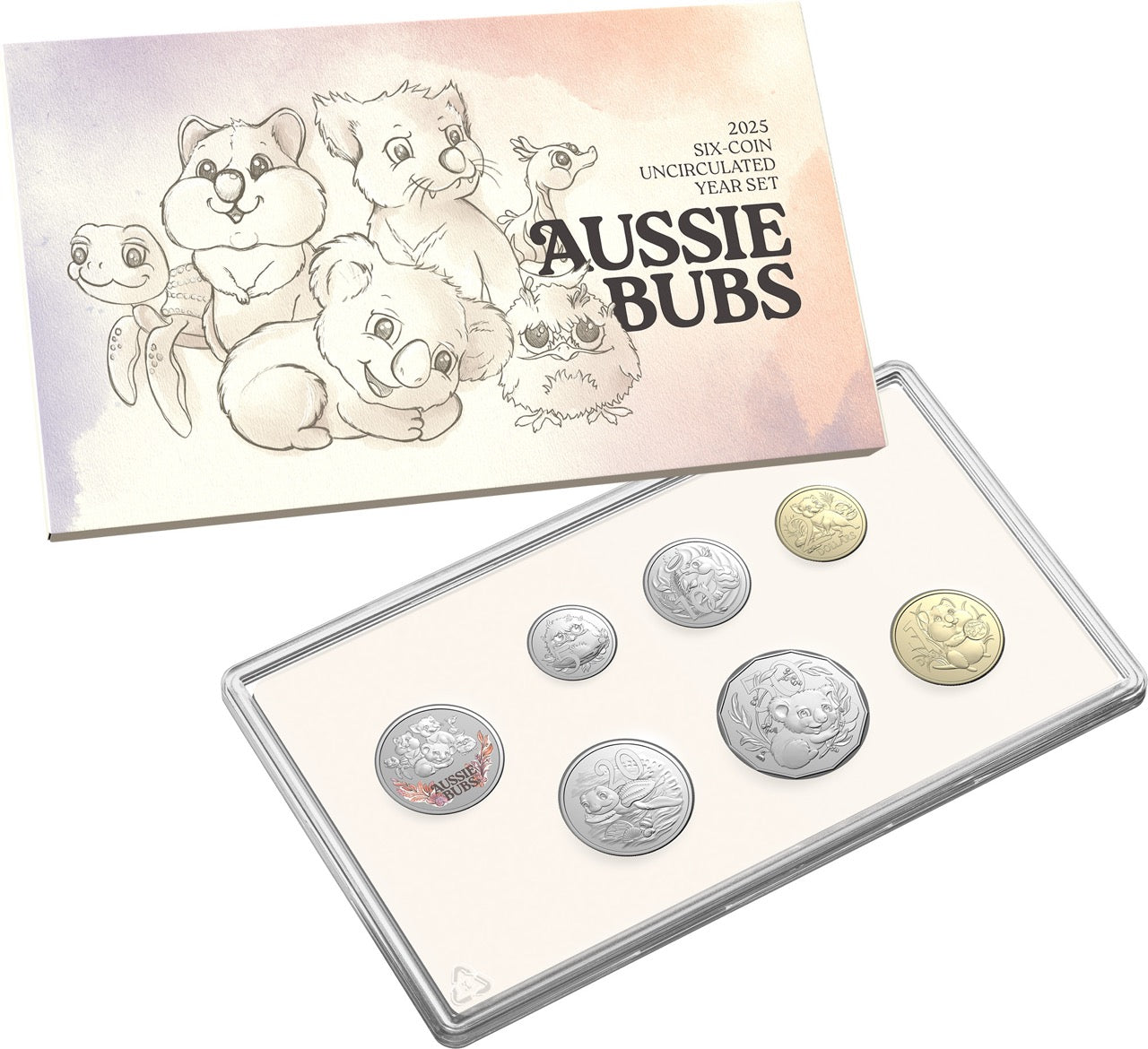 Aussie Bubs 2025 Six Coin Uncirculated Baby Year Set