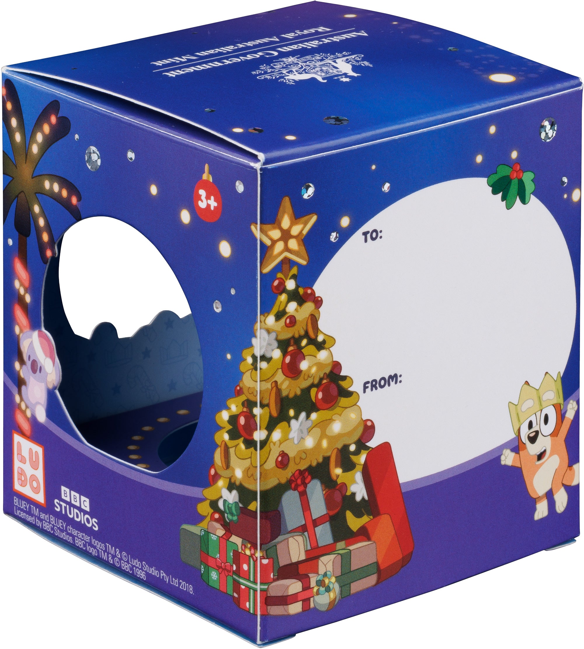 Bluey Christmas 2025 $1 Coloured Fine Silver Proof Coin
