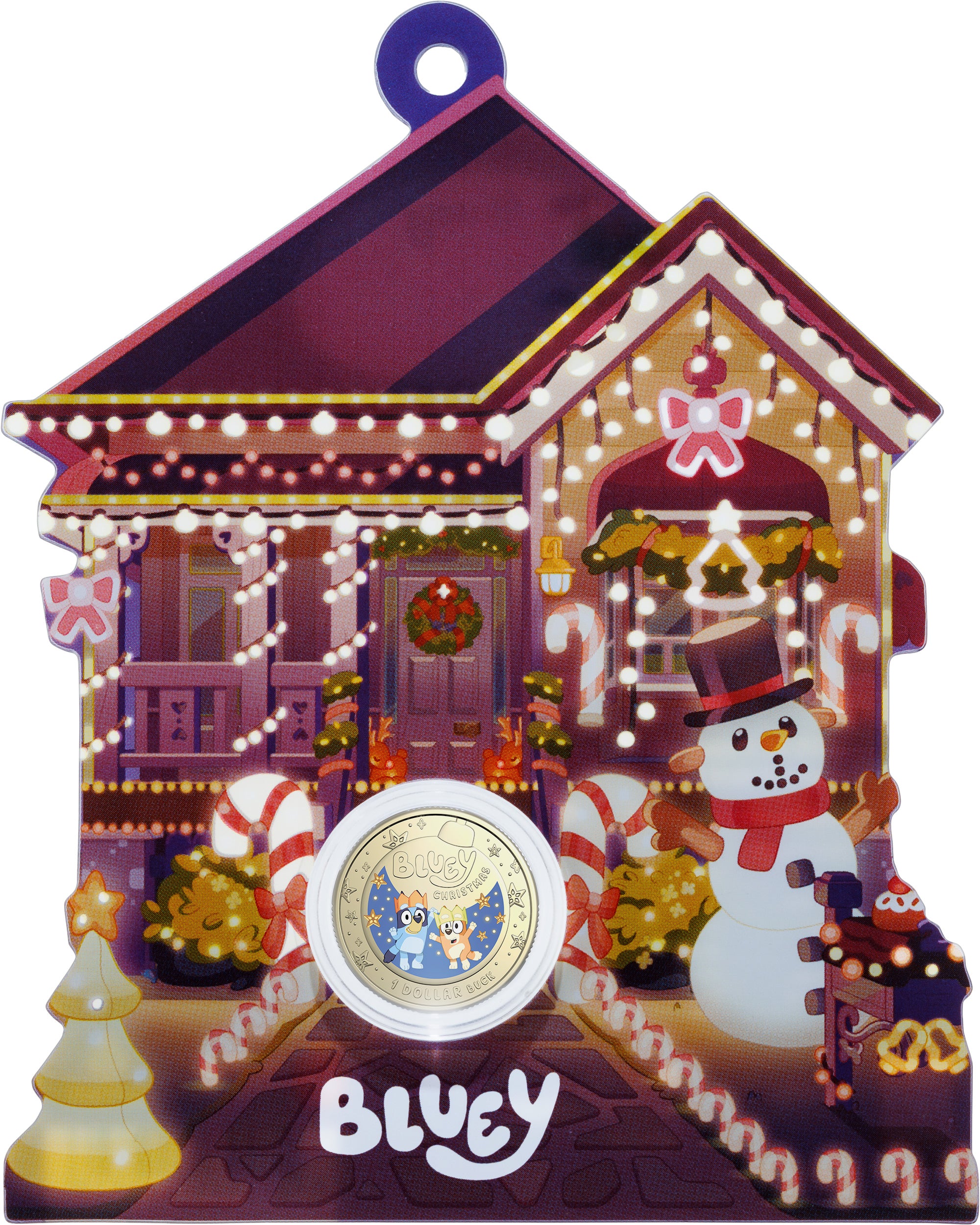 Bluey Christmas 2025 $1 Coloured Uncirculated Coin