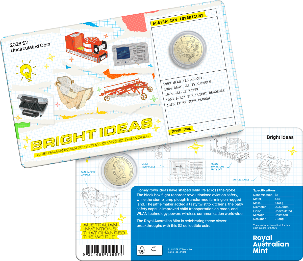 Bright Ideas 2026 $2 Uncirculated Coin in Card