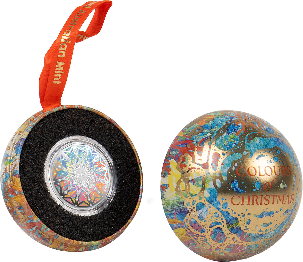 Colours of Christmas 2026 50c Coloured Silver Proof Coin