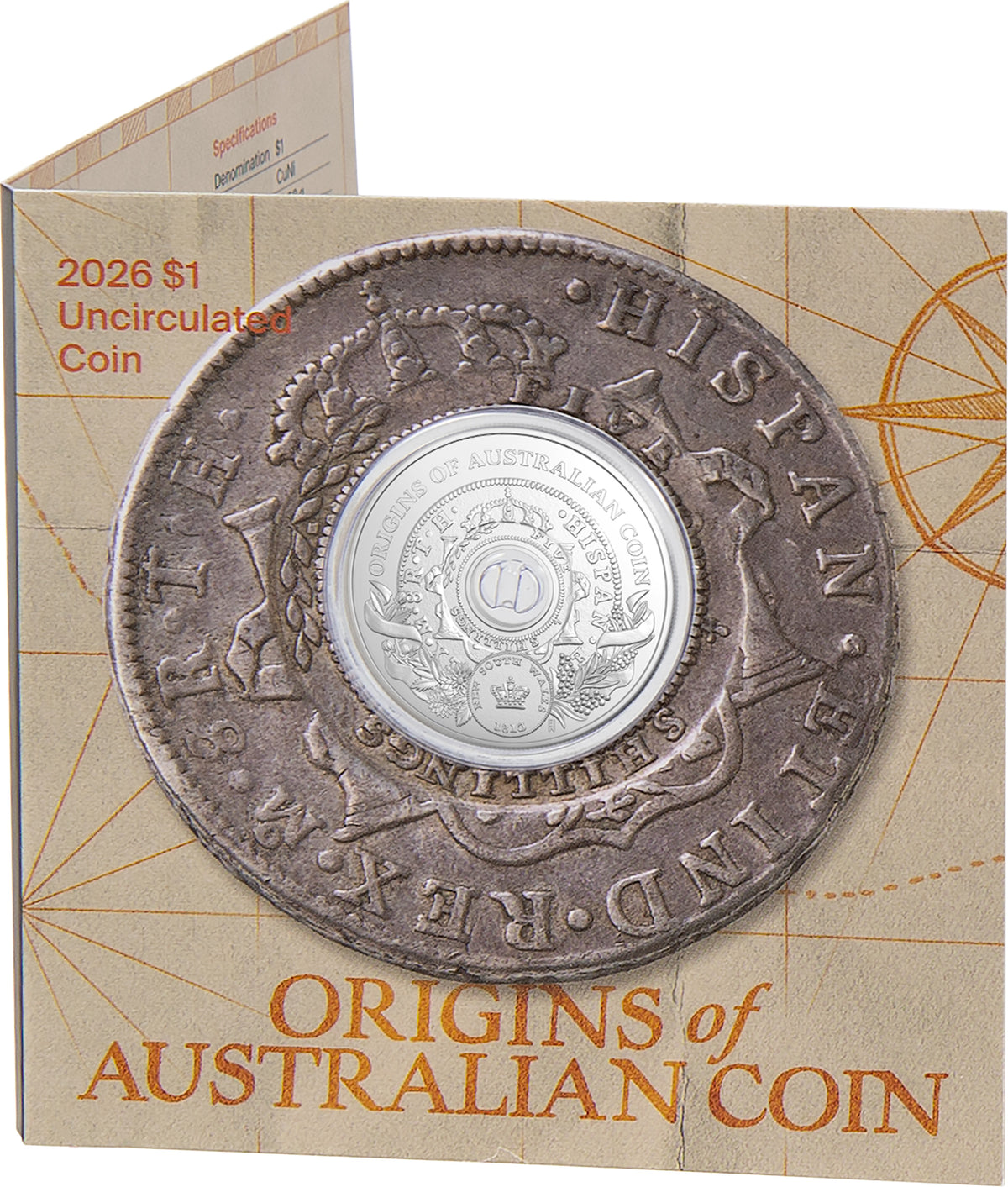 Holey Dollar 2026 $1 Uncirculated Coin