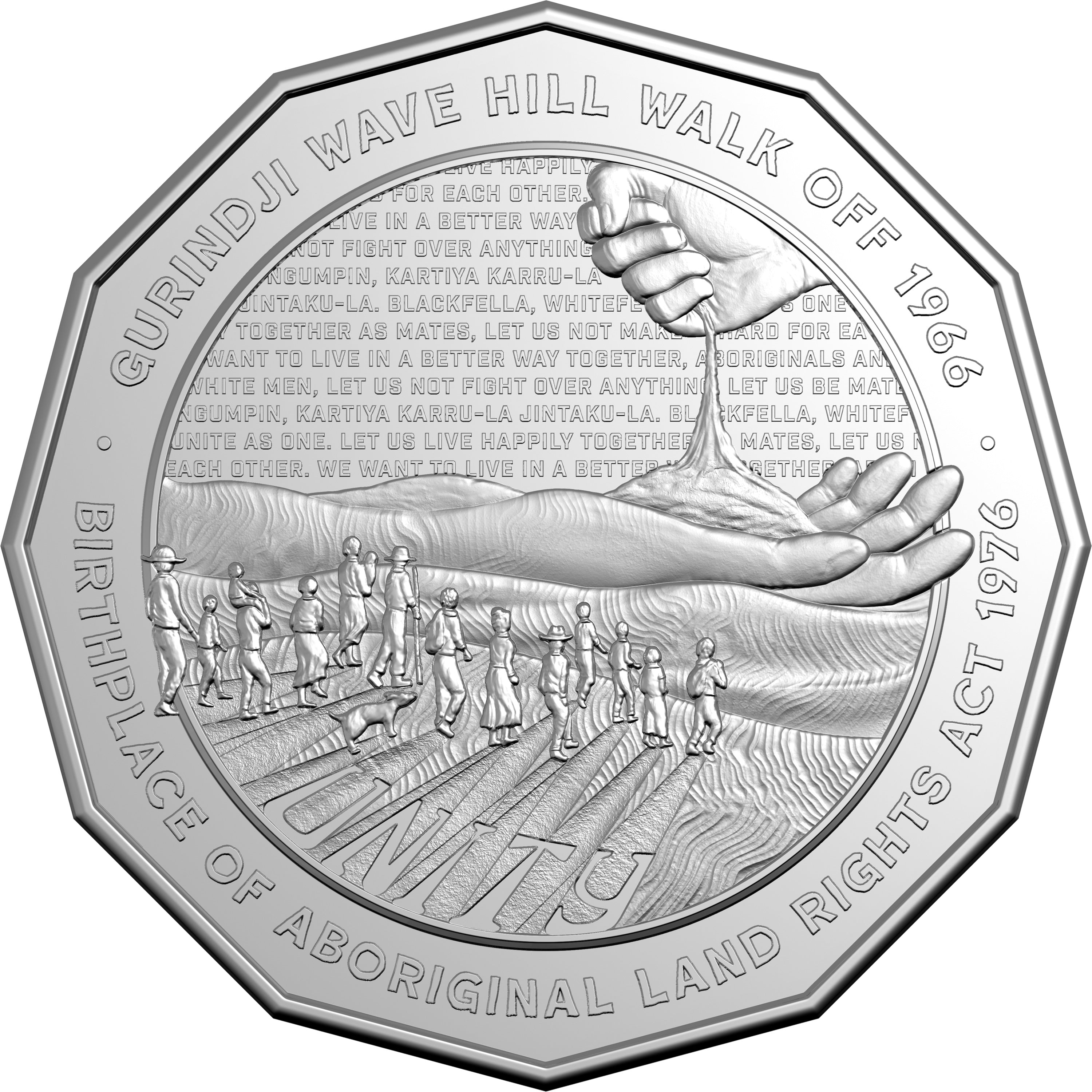 Unity: Wave Hill Walk Off 2026 50c Uncirculated Coin in Card