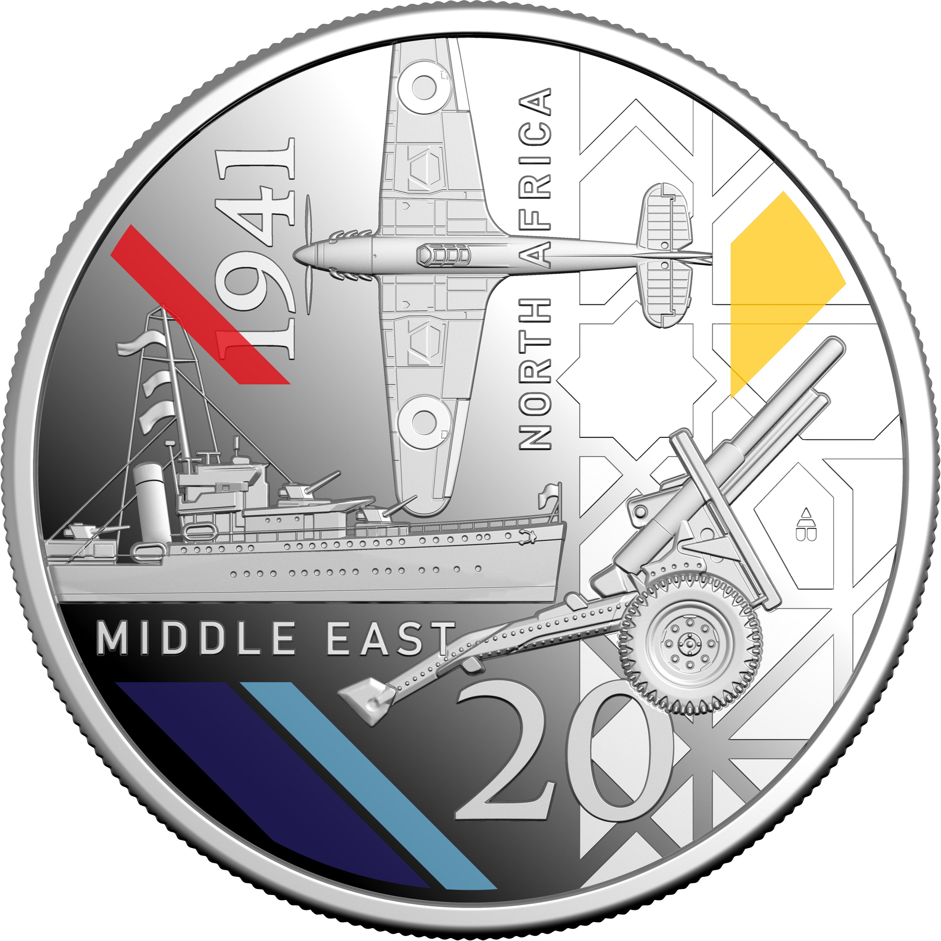 1941: Service Amid Strife - 2026 20c Coloured Silver Proof Three-Coin Set