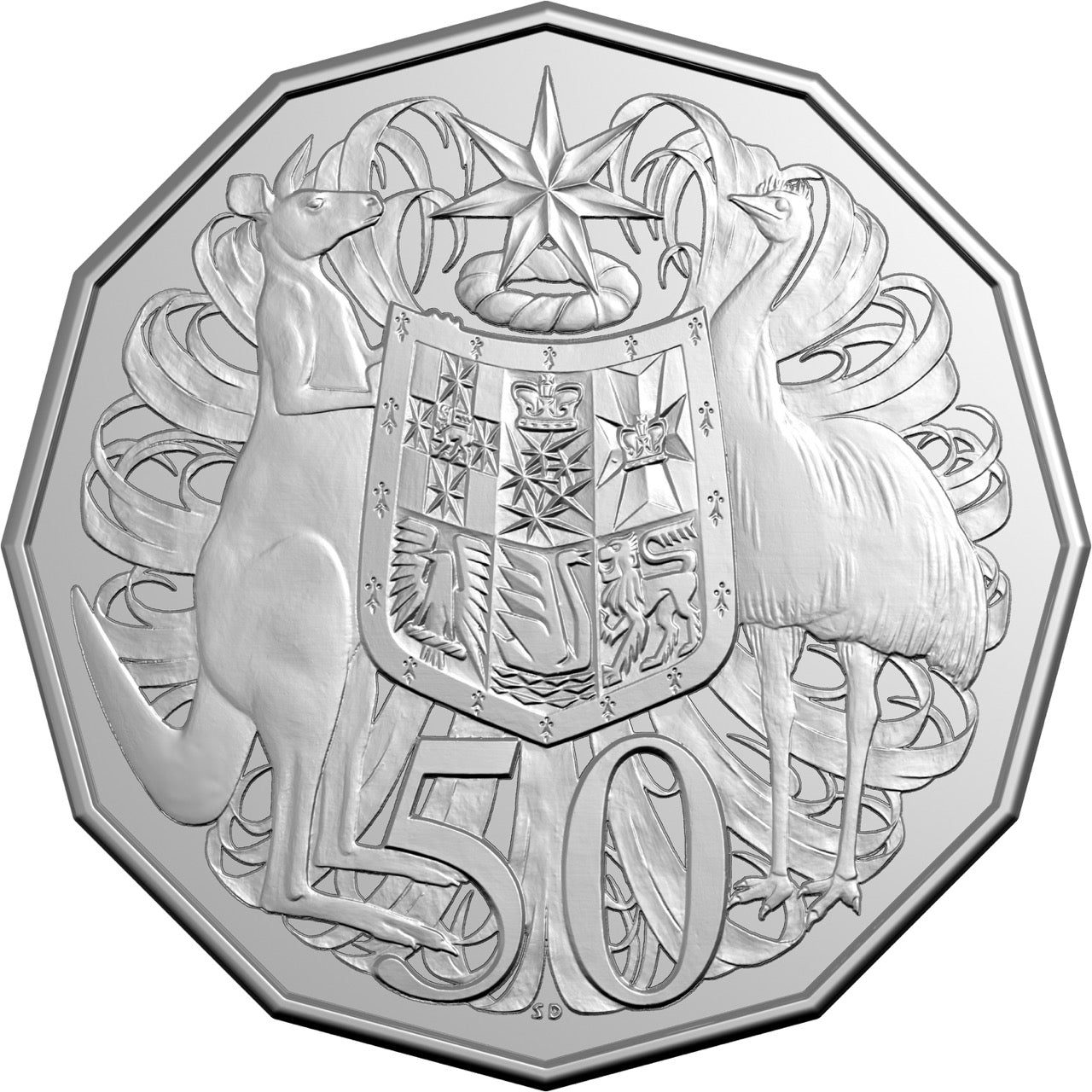 2025 50c Circulating Coin Roll Non-Premium (H/H or T/T)