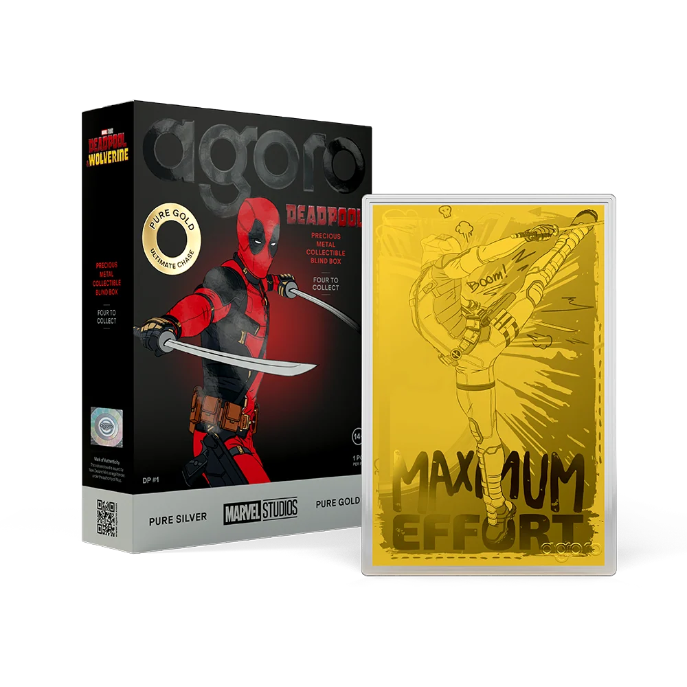 Deadpool Blind Box 5g Silver Collectible Foil, packaging