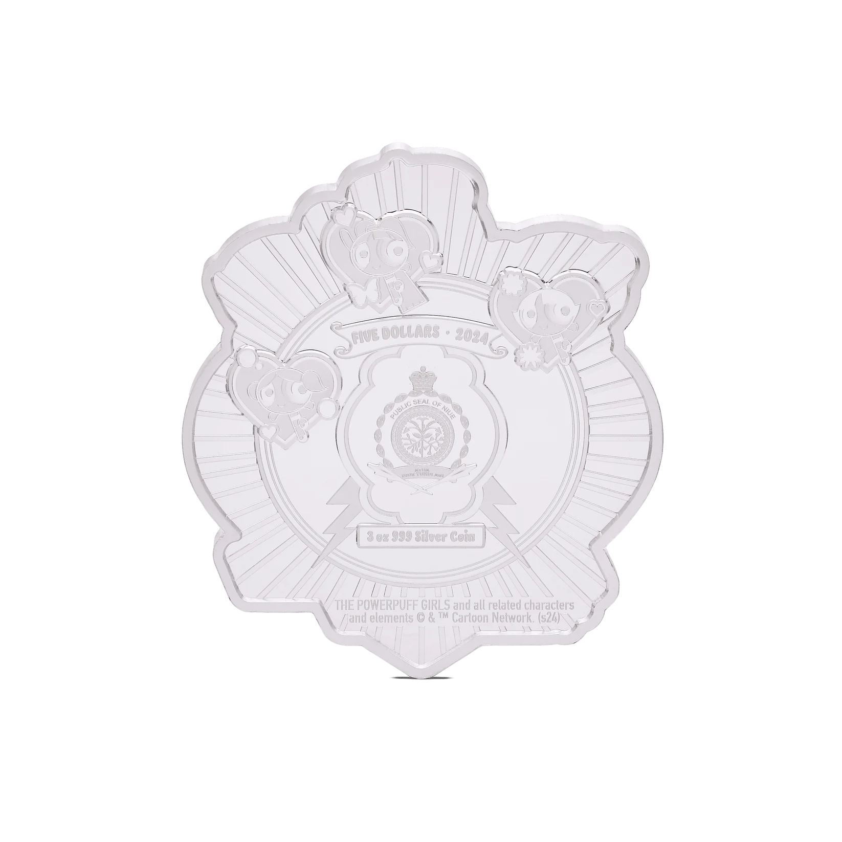 THE POWERPUFF GIRLS 25th Anniversary 3oz Silver Coin