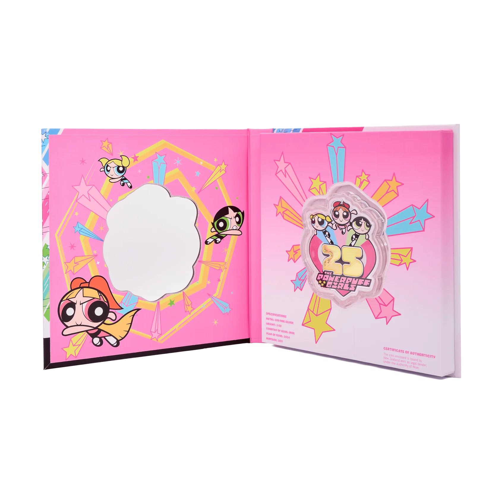 THE POWERPUFF GIRLS 25th Anniversary 3oz Silver Coin