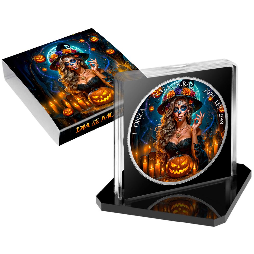 Dia de los Muertos The Witch 2024 Liberad 1oz Silver Coin
