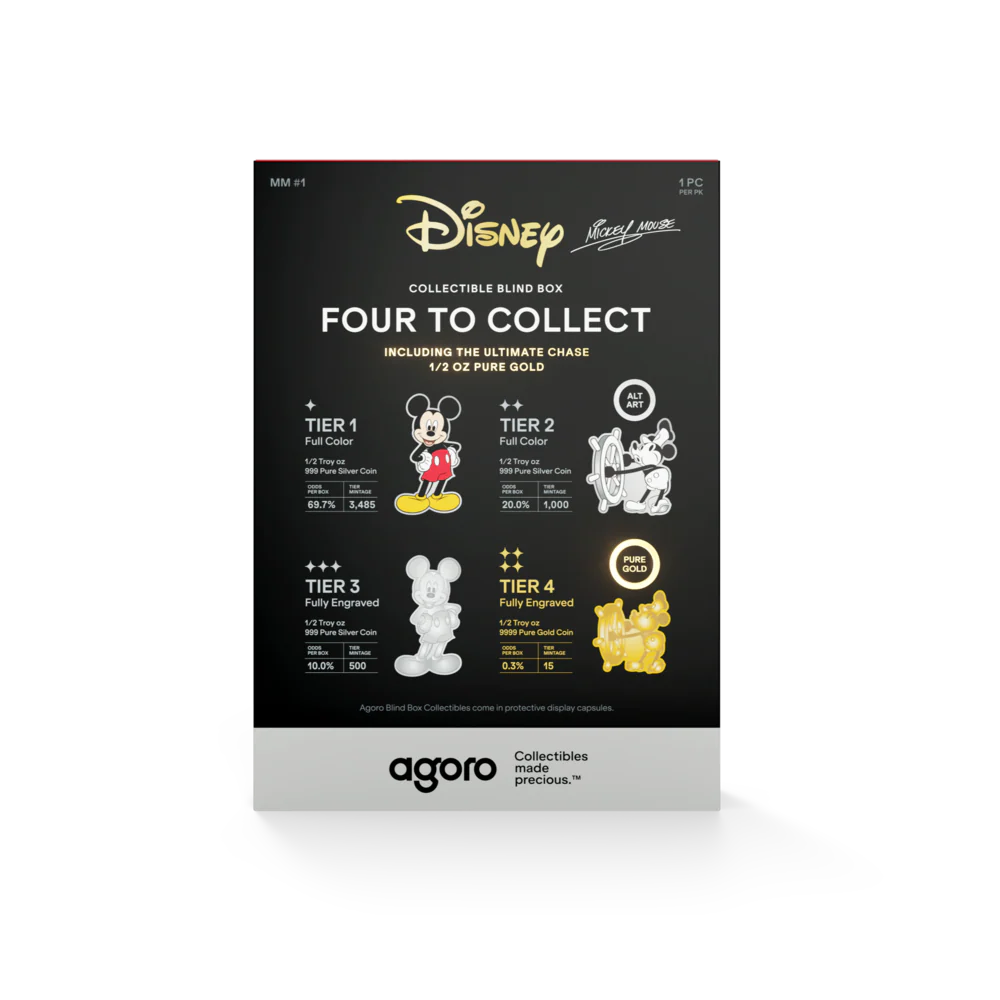 Disney - Mickey Mouse 1/2oz Coin Blind Box
