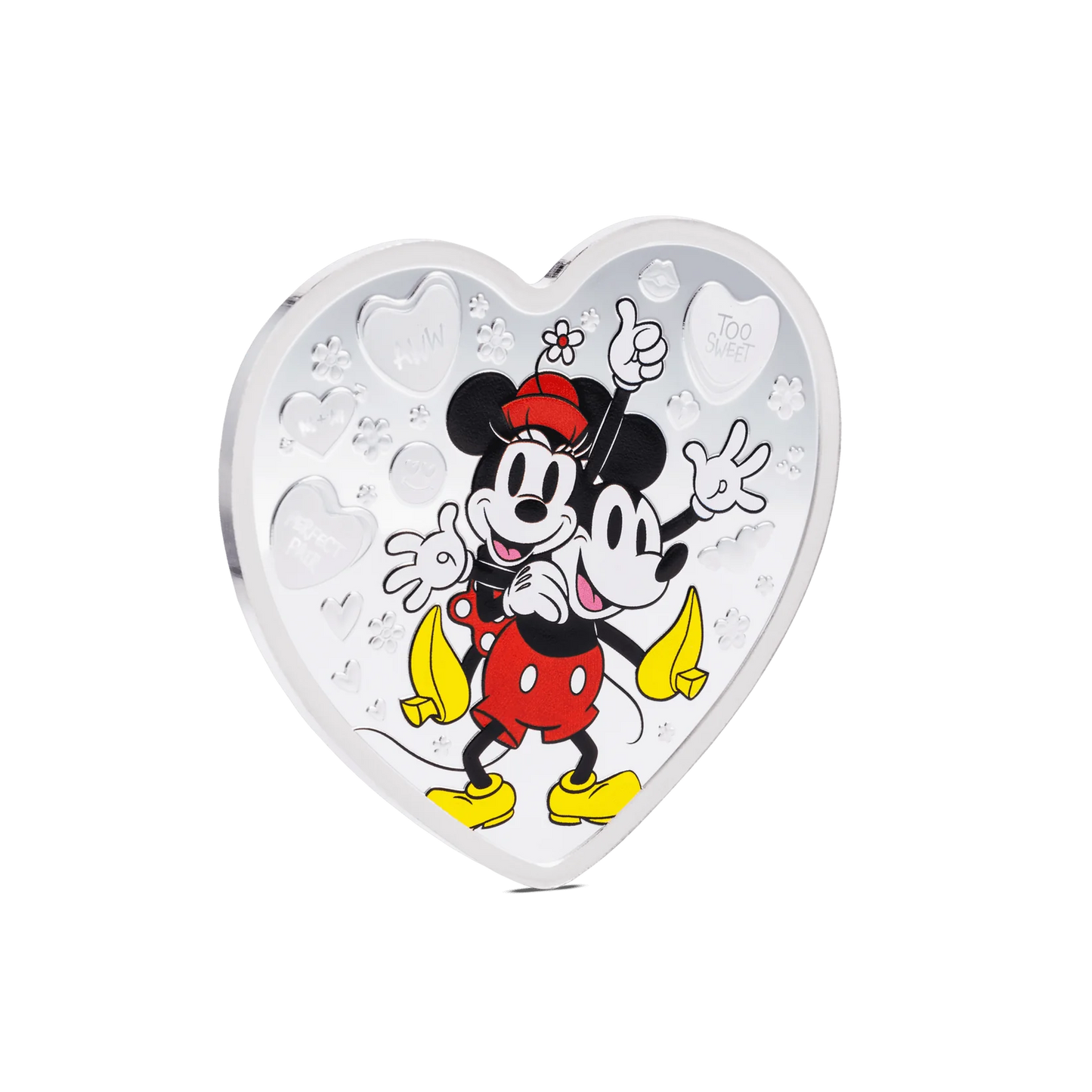 Disney I Love Us Mickey Mouse and Minnie Mouse 1oz Silver Coin