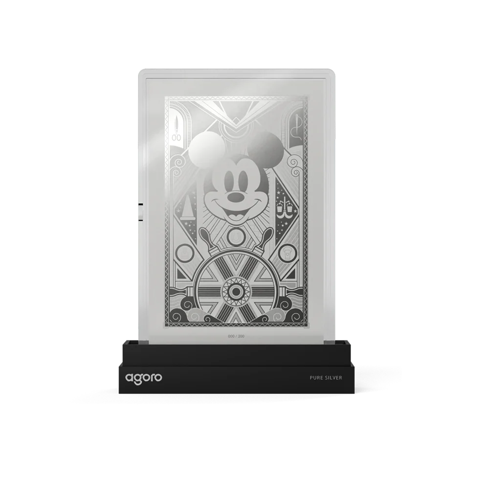 Mickey Mouse Art Deco 5g Silver Collectible Foil