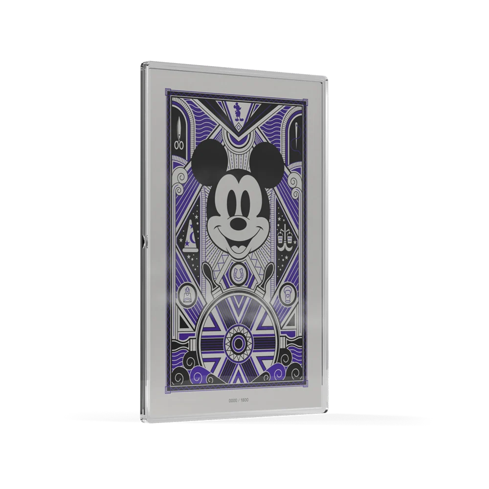 Mickey Mouse Art Deco 5g Silver Collectible Foil