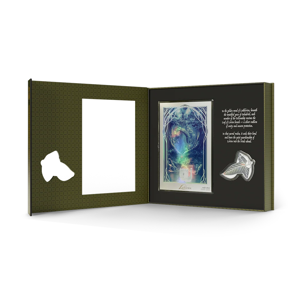The Lord of the Rings Lothlorien Collectible 1/2oz Silver Coin + 5g Silver Foil Set