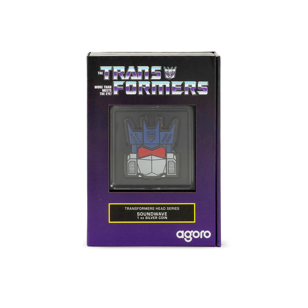 Transformers Heads Soundwave 1oz Silver Coin