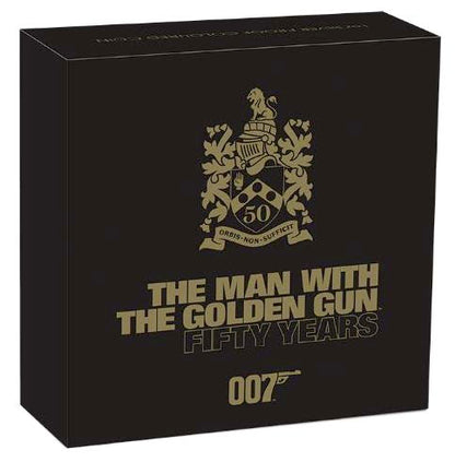 James Bond The Man With The Golden Gun 50th Anniversary  2024 1oz Silver Proof Coloured Coin