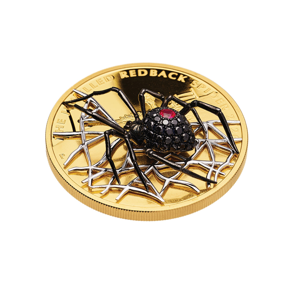 The Jewelled Redback Spider 2026 2oz Gold Proof Coin