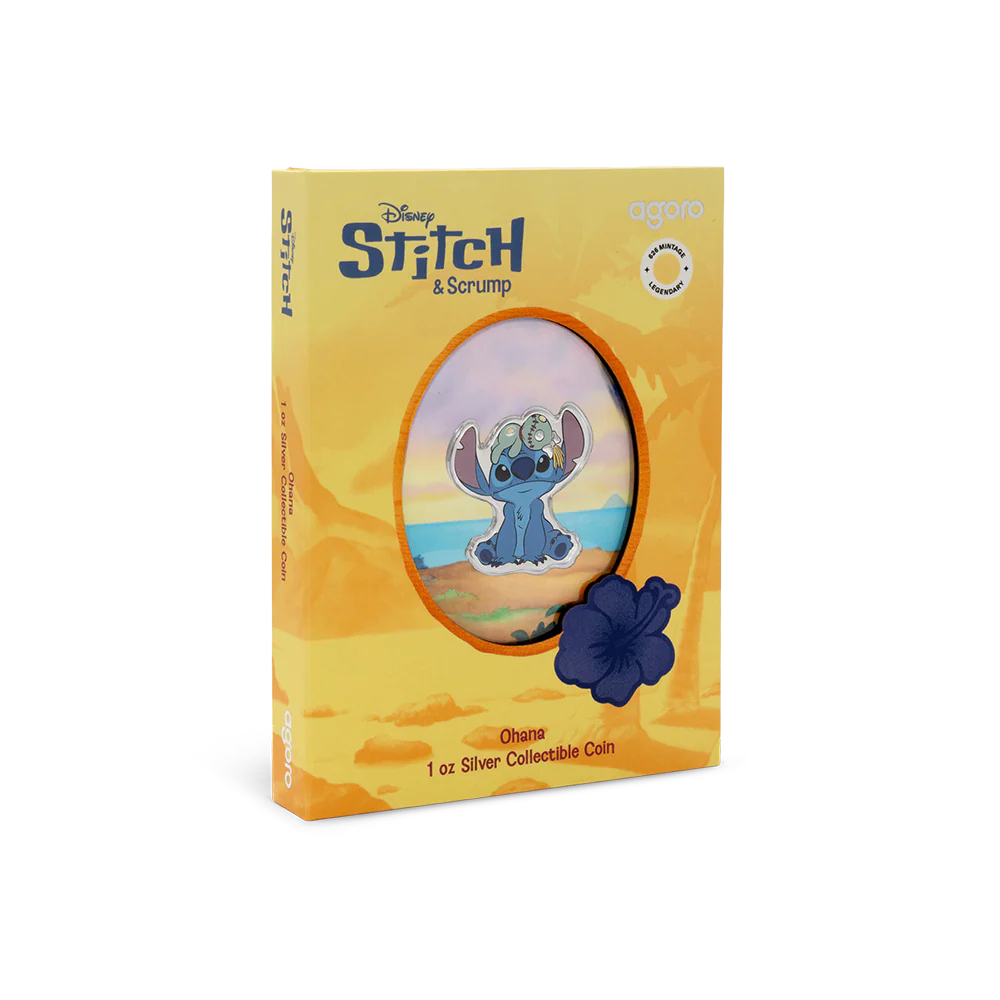 Disney Stitch - Ohana 1oz Silver Coin