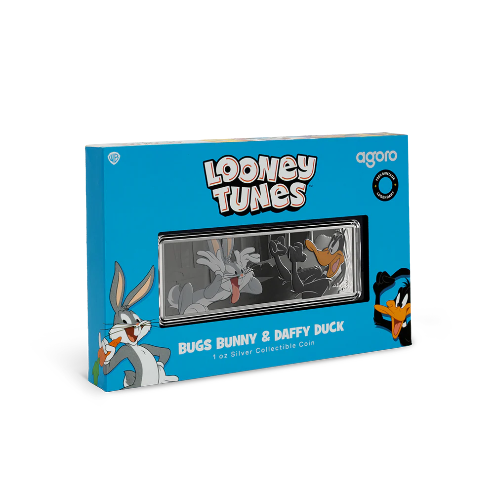Looney Tunes: Double Trouble - Bugs Bunny and Daffy Duck 1oz Silver Coin
