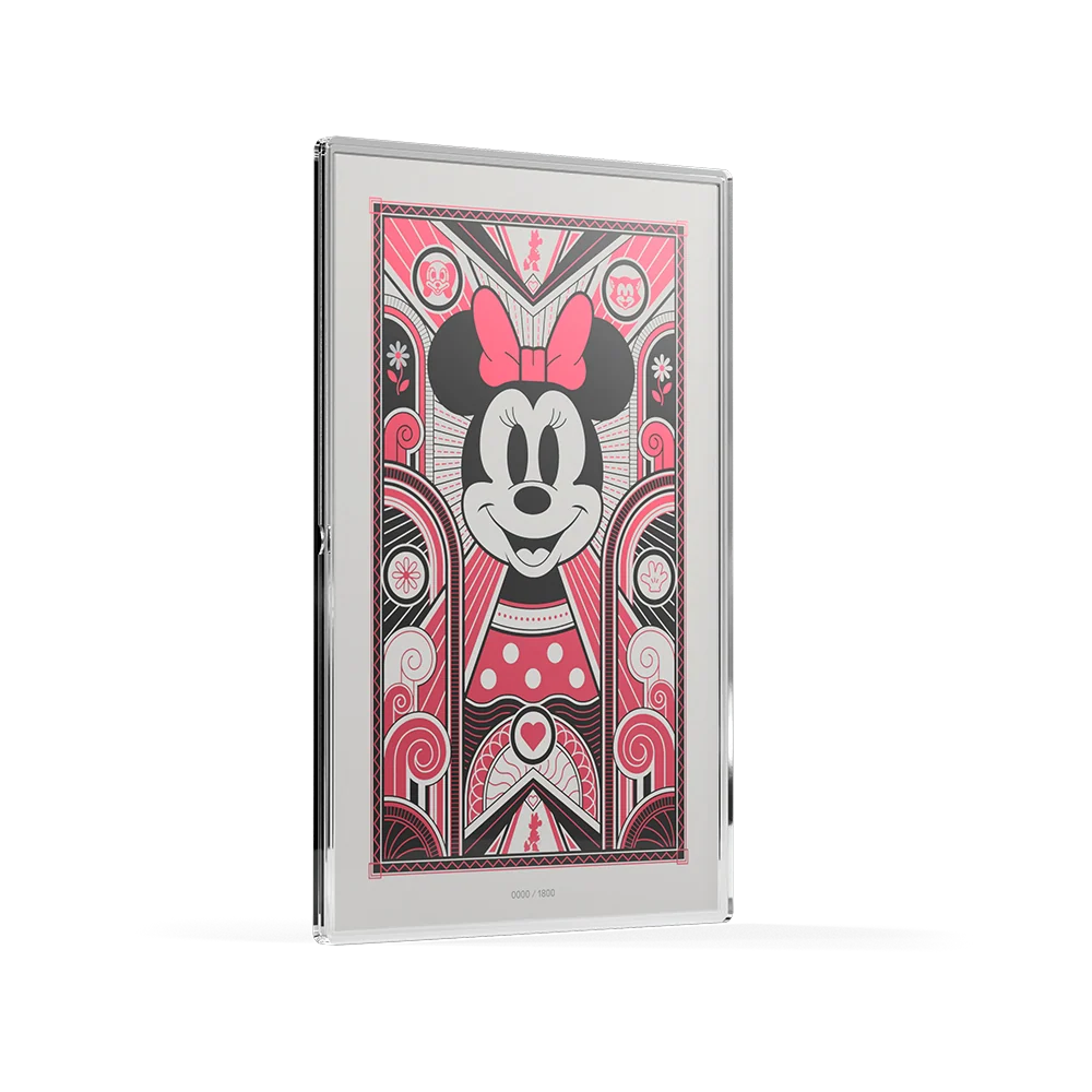 Minnie Mouse Art Deco 5g Silver Collectible Foil