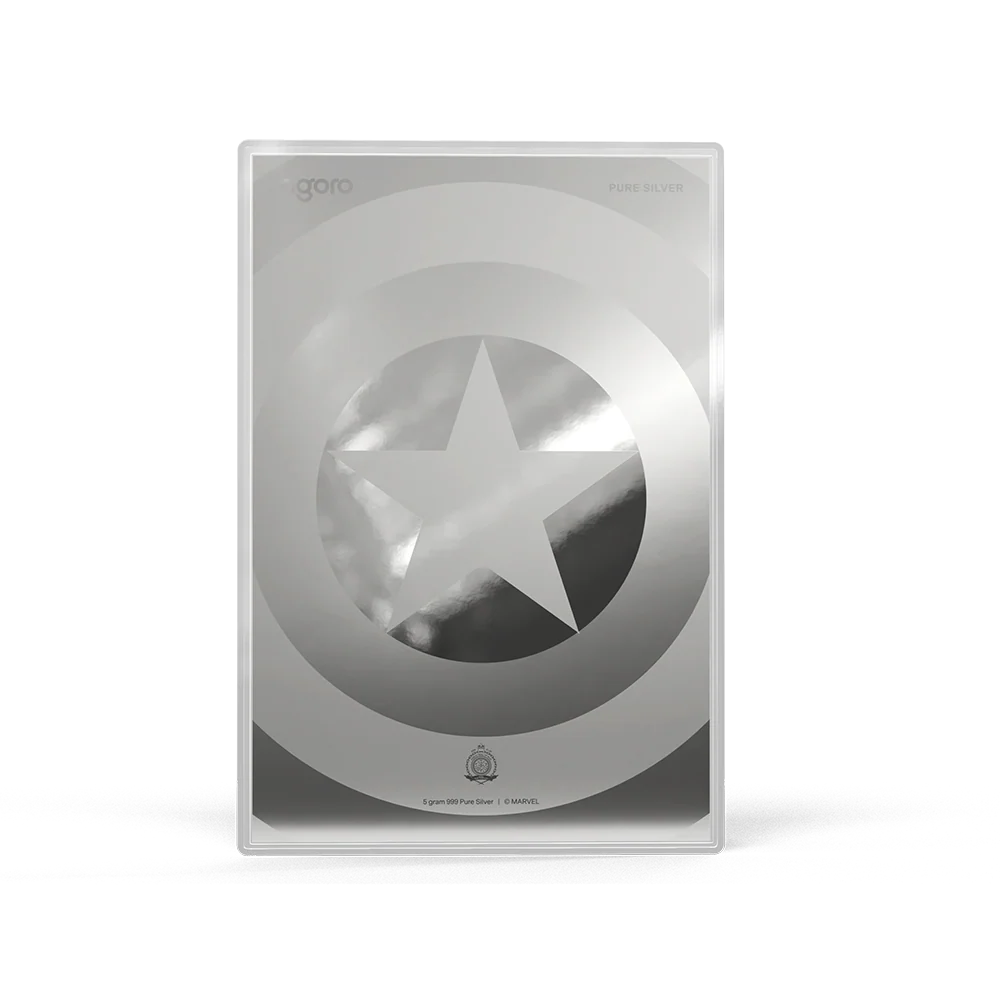 Marvel Captain America: American Hero 5g Silver Collectible Foil