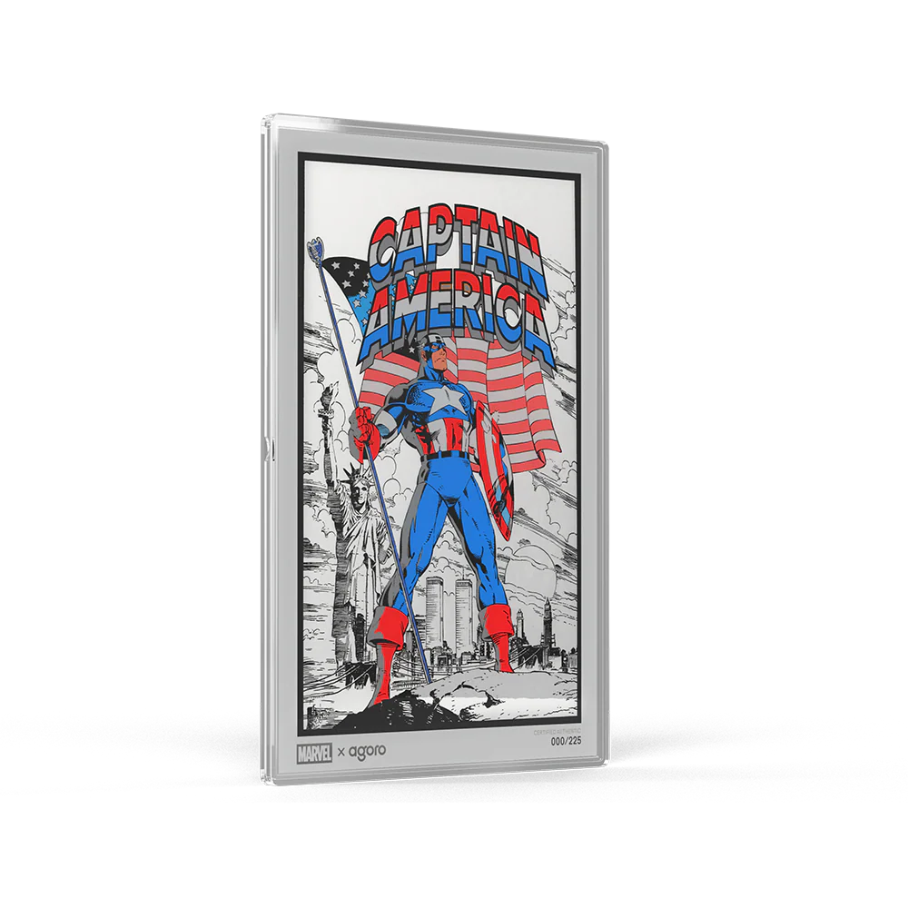 Marvel Captain America: American Hero 5g Silver Collectible Foil