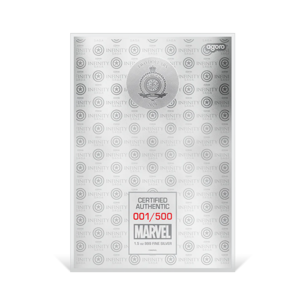 Marvel The Infinity Saga Phase One Captain America: The First Avenger 1.5oz Silver Foil