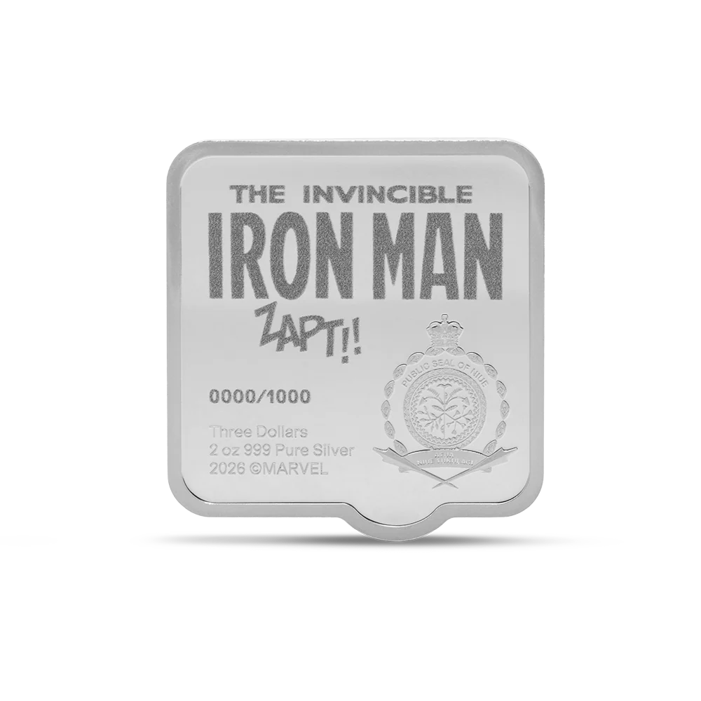Marvel Iron Man ZAPT!! 2oz Silver Coin
