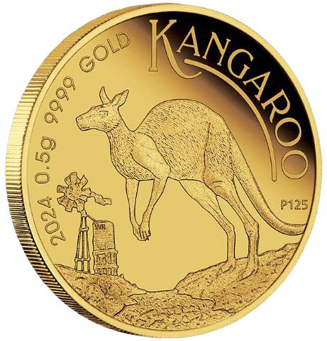 Mini Roo 2024 0.5g Gold Proof Coin in Card