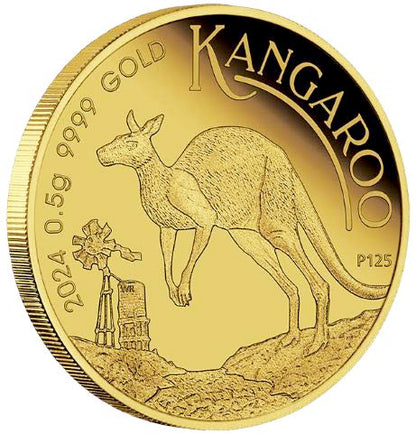 Mini Roo 2024 0.5g Gold Proof Coin in Card