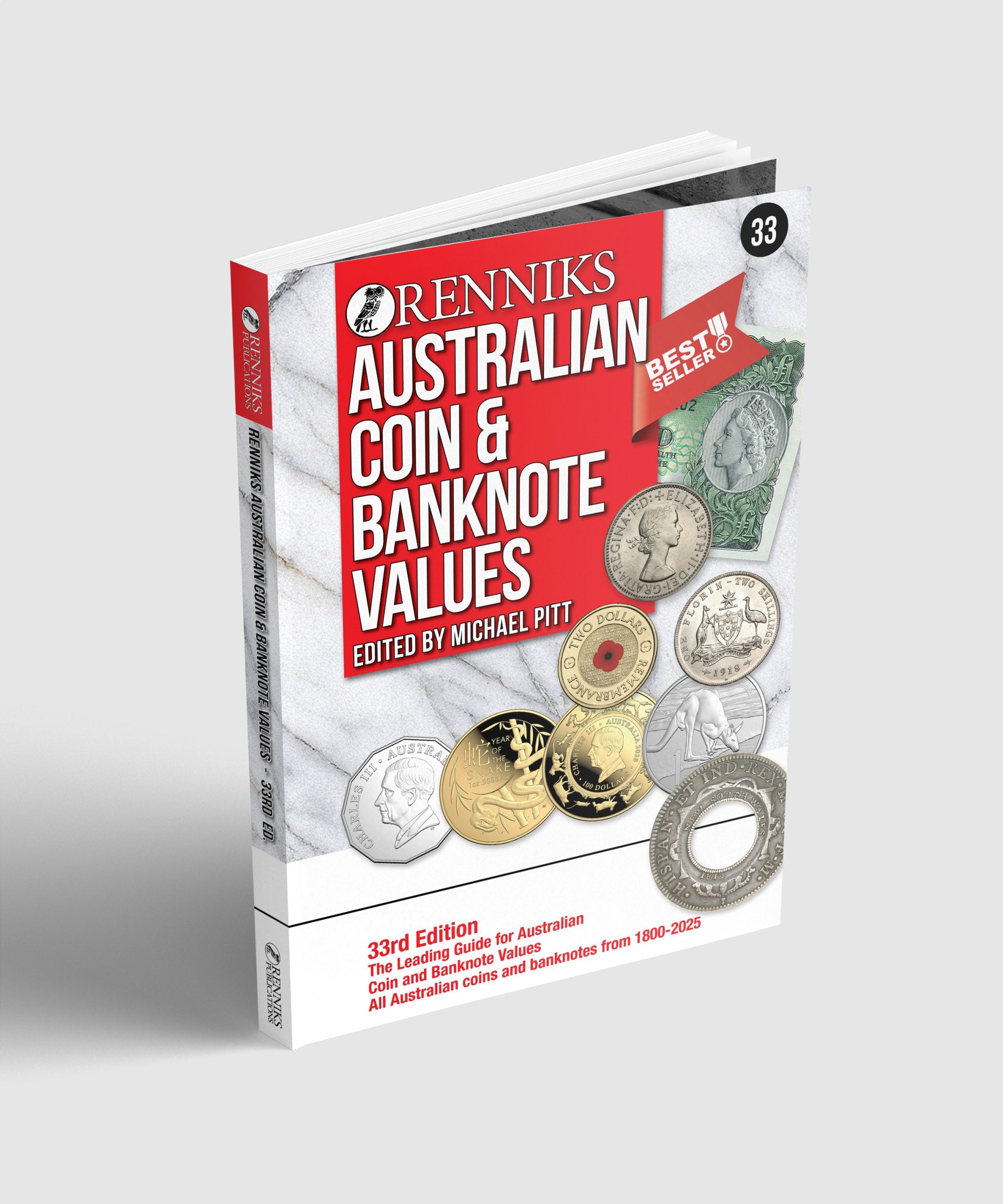 Renniks Australian Coin and Banknote Values 33rd Edition Softcover